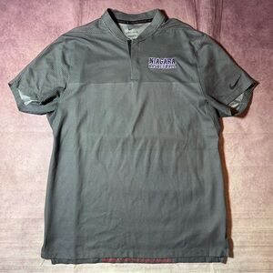 Nike Tiger Woods Collection Henley Polo Shirt Men Medium Golf Niagara University